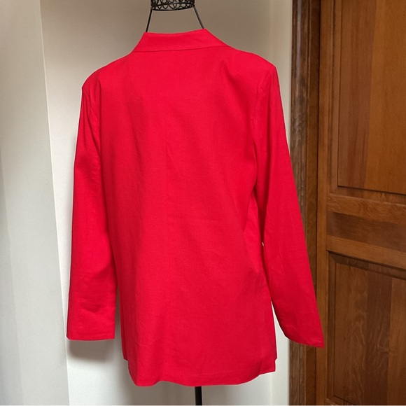 Lush Red Double-Breasted Women's Blazer, Small, New - Picture 3 of 6